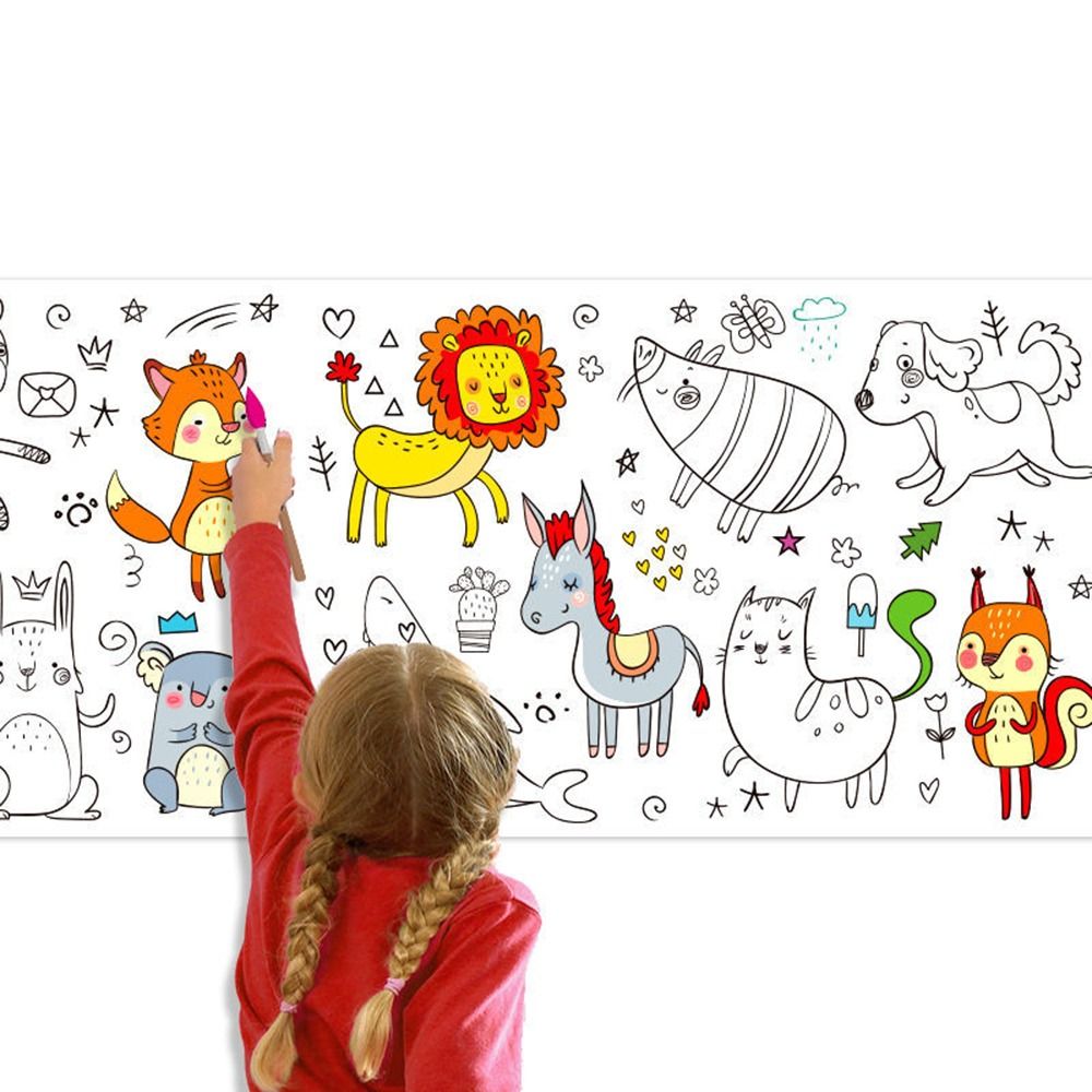 Kids Educational Workbooks - Papel de Pared para Colorear, Rollo