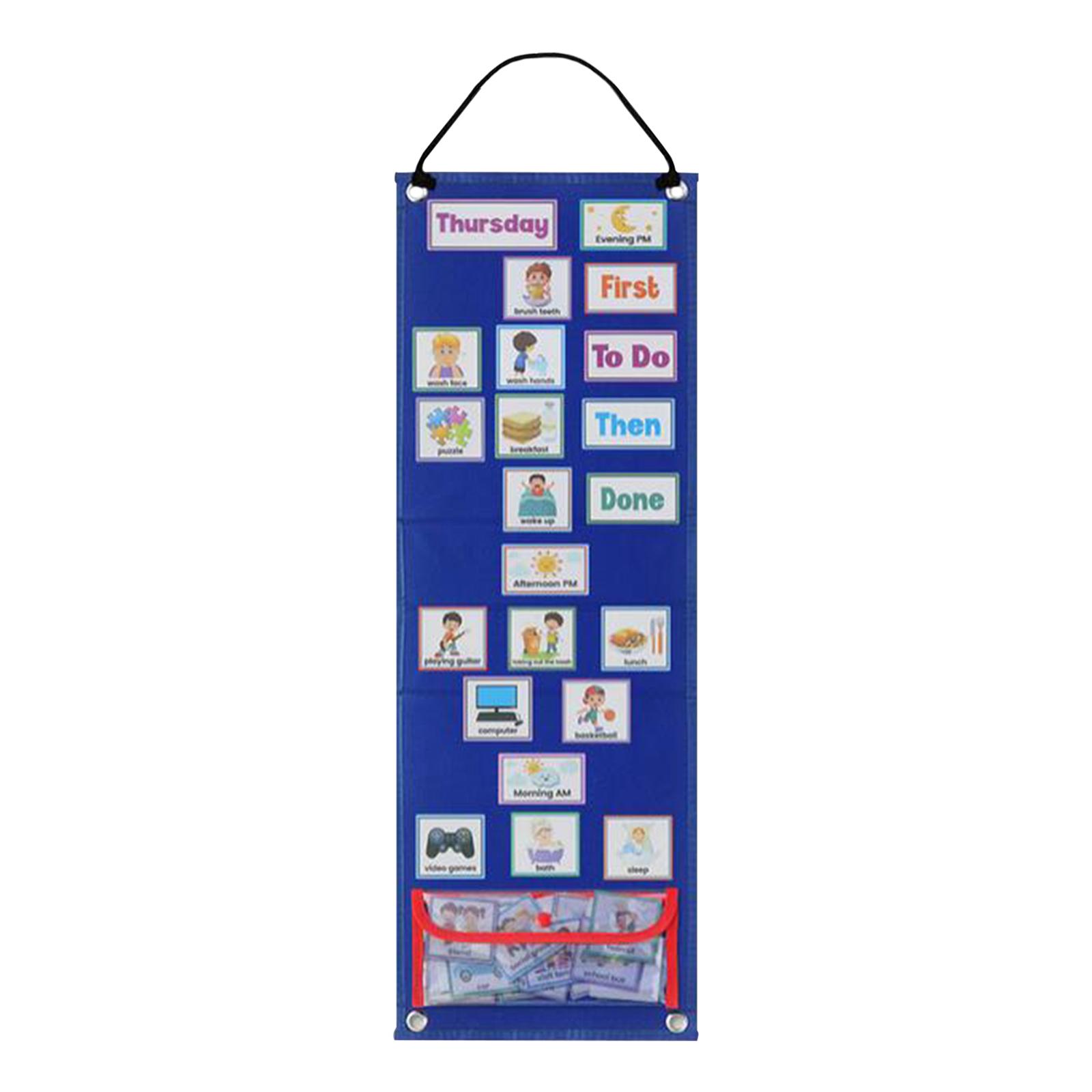 Kids Education Planner - Tarjetas de rutina diaria con horarios