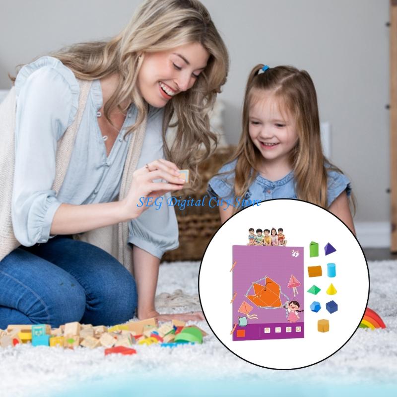 Kids Educational Workbooks - Libro aprendizaje formas geométricas U75B, libro
