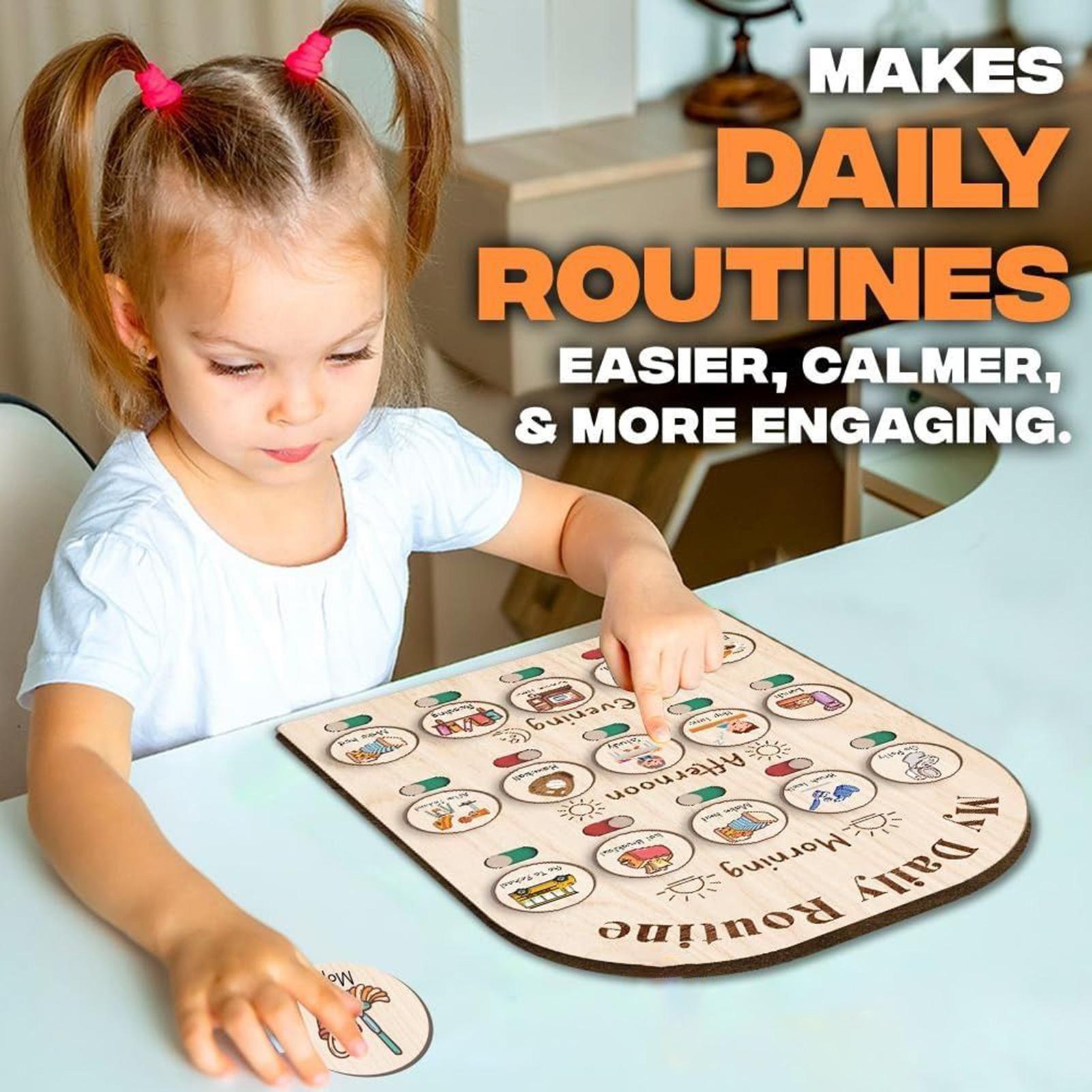 Kids Education Planner - Tabla de rutina diaria para niños,
