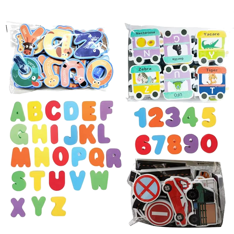 Number Puzzle Foam - Juguetes de baño para bebé, rompecabezas