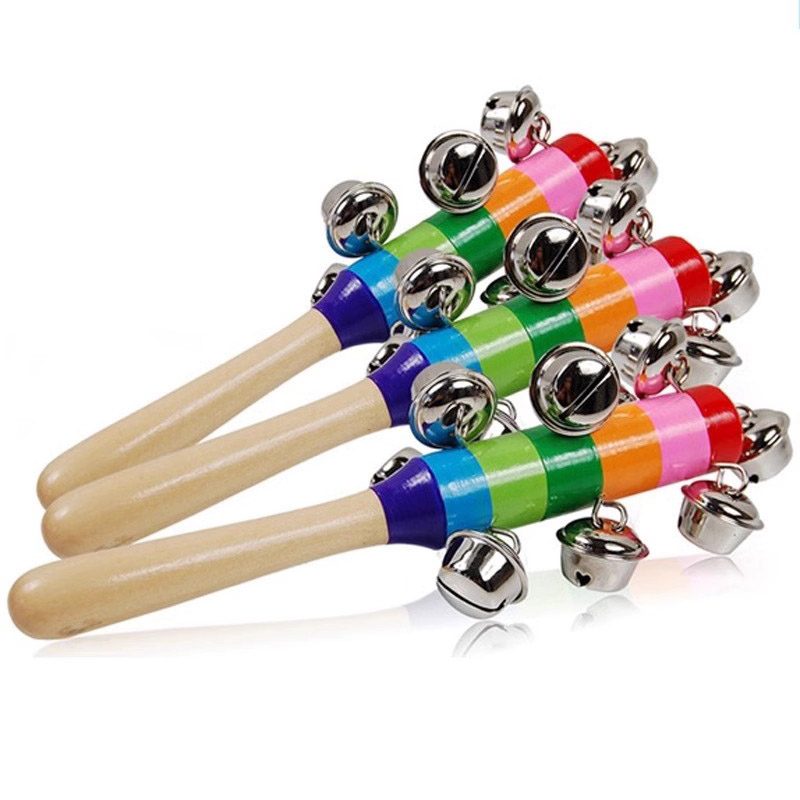 Cascabeles de mano de madera p - Kids Education Bell reseña y precio