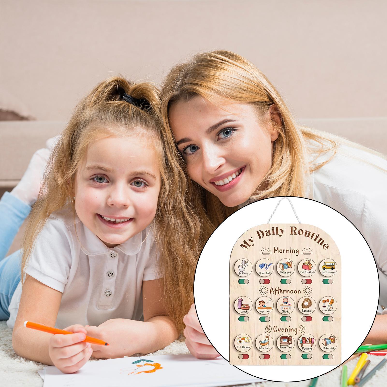 Tabla de rutina para niños, ho - Kids Education Planner reseña y precio