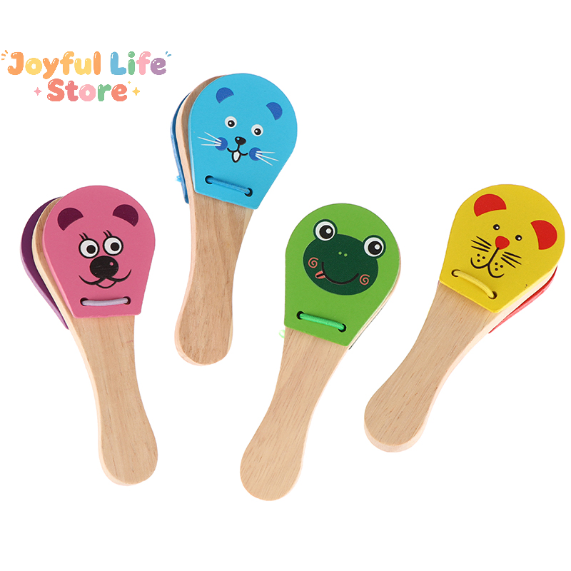 Castañuelas de madera con dibu - Kids Education Bell reseña y precio