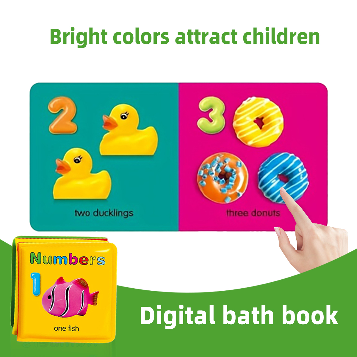 Juego de 5 libros de baño impe - Number Puzzle Foam reseña y precio