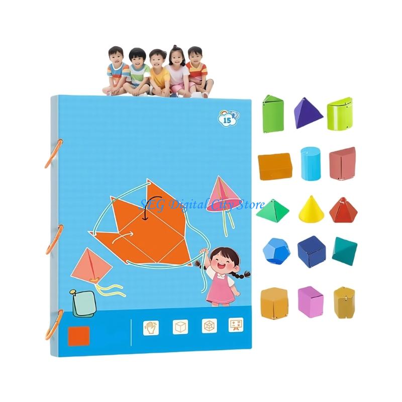 Libro aprendizaje formas geomé - Kids Educational Workbooks reseña y precio