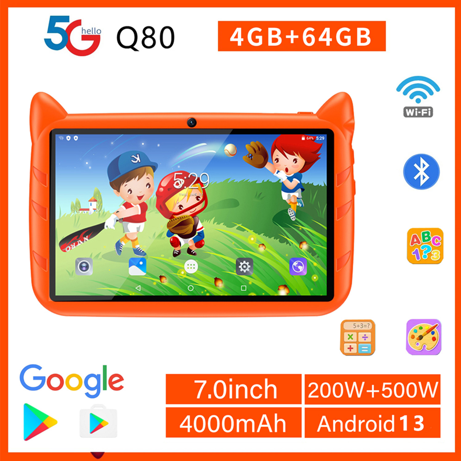 Nuevo 5G WiFi tableta para niñ - Kids Education Tablet reseña y precio