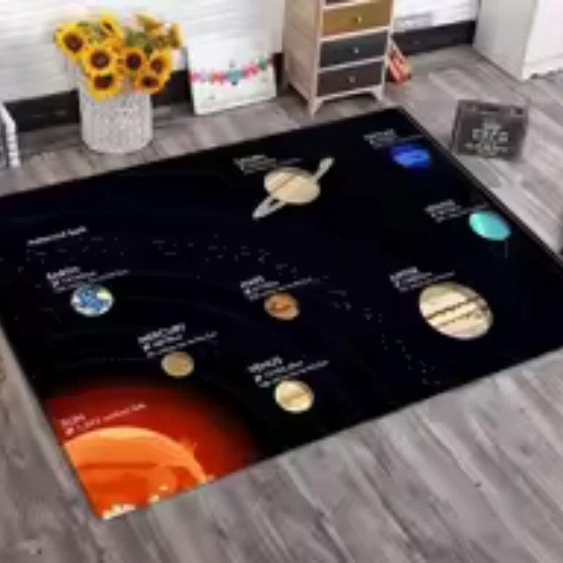 Alfombra de Fieltro Grande con - Kids Education Background reseña y precio
