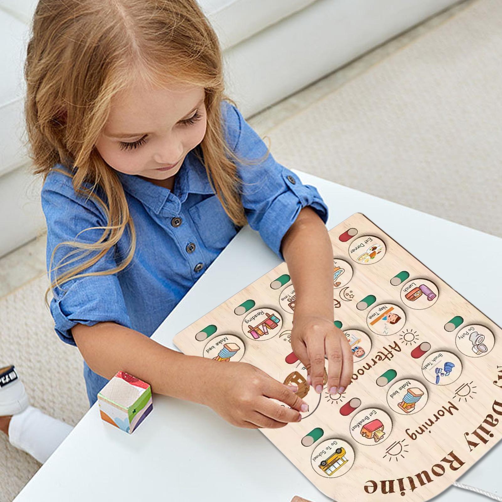 Tabla de rutina para niños, ta - Kids Education Planner reseña y precio